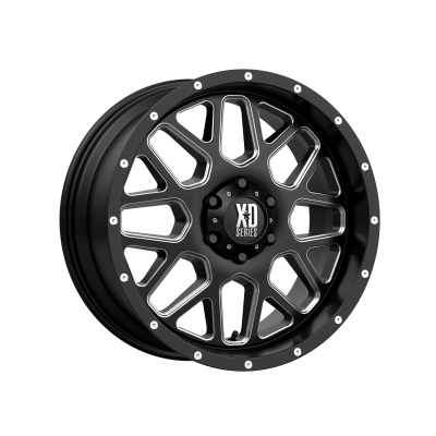 XD SERIES WHEELS - 20 x 9 XD  GRENADE SATIN BLACK MILLED - 6X135 - 5.71" BS - Image 2