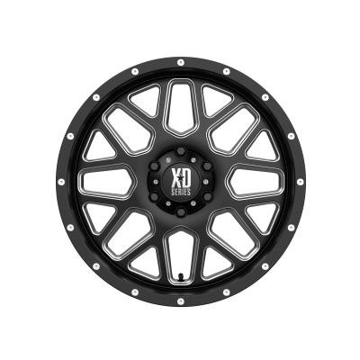 XD SERIES WHEELS - 20 x 9 XD  GRENADE SATIN BLACK MILLED - 6X135 - 5.71" BS - Image 4