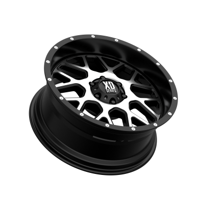 XD SERIES WHEELS - 20 x 9 XD  GRENADE SATIN BLACK W/ MACHINED FACE - 6X5.5 - 5" BS - Image 3