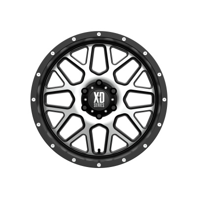 XD SERIES WHEELS - 20 x 9 XD  GRENADE SATIN BLACK W/ MACHINED FACE - 6X5.5 - 5" BS - Image 4