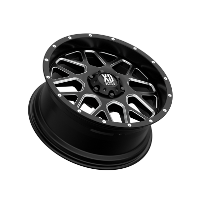 XD SERIES WHEELS - 20 x 9 XD  GRENADE SATIN BLACK MILLED - 6X5.5 - 5.71" BS - Image 3