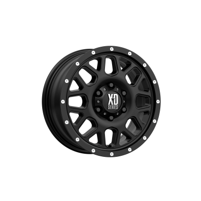 XD SERIES WHEELS - 16 x 7 XD  GRENADE SATIN BLACK - 6X130 - 5.65" BS - Image 2