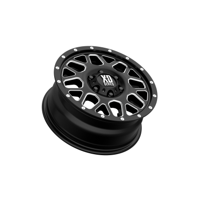 XD SERIES WHEELS - 16 x 7 XD  GRENADE SATIN BLACK MILLED - 6X130 - 5.65" BS - Image 3