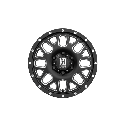 XD SERIES WHEELS - 16 x 7 XD  GRENADE SATIN BLACK MILLED - 6X130 - 5.65" BS - Image 4