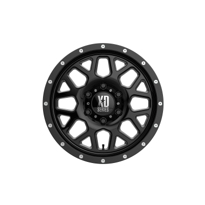 XD SERIES WHEELS - 17 x 8.5 XD  GRENADE GLOSS BLACK - 6X5.5 - 4.75" BS - Image 4