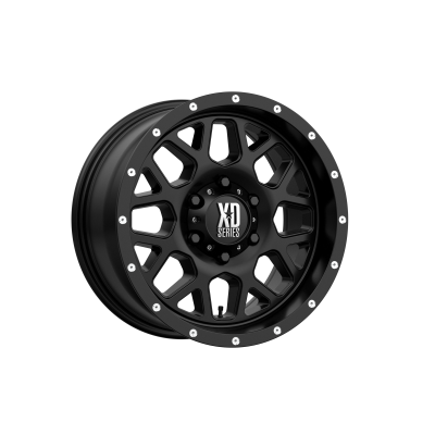 XD SERIES WHEELS - 17 x 8.5 XD  GRENADE SATIN BLACK - 6X5.5 - 4.75" BS - Image 2