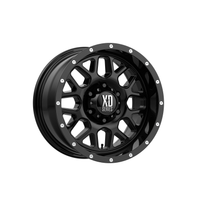 XD SERIES WHEELS - 17 x 9 XD  GRENADE GLOSS BLACK - 6X5.5 - 4.53" BS - Image 2