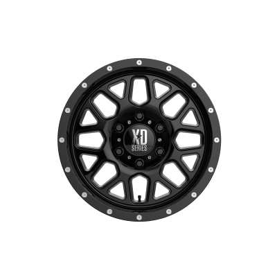 XD SERIES WHEELS - 17 x 9 XD  GRENADE GLOSS BLACK - 6X5.5 - 4.53" BS - Image 4