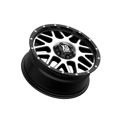 XD SERIES WHEELS - 18 x 8 XD  GRENADE SATIN BLACK W/ MACHINED FACE - 6X130 - 6" BS - Image 3