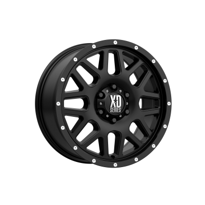 XD SERIES WHEELS - 18 x 8 XD  GRENADE SATIN BLACK - 6X130 - 6" BS - Image 2