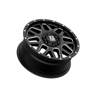 XD SERIES WHEELS - 18 x 8 XD  GRENADE SATIN BLACK MILLED - 6X130 - 6" BS - Image 3