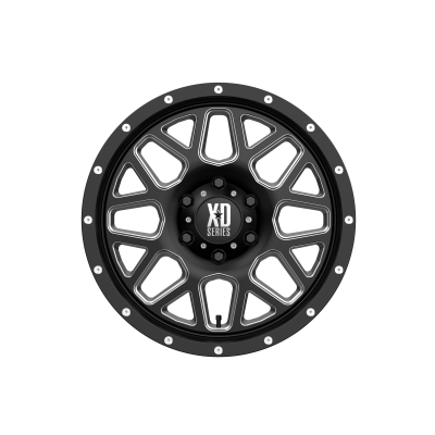 XD SERIES WHEELS - 18 x 9 XD  GRENADE SATIN BLACK MILLED - 6X135 - 5.71" BS - Image 4