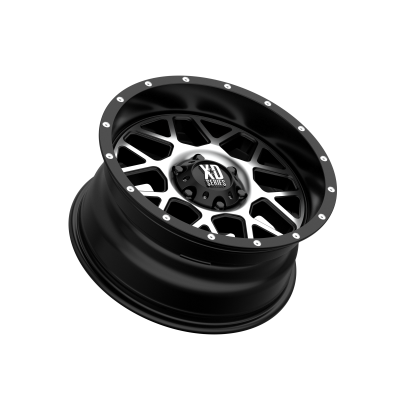 XD SERIES WHEELS - 18 x 9 XD  GRENADE SATIN BLACK W/ MACHINED FACE - 6X5.5 - 4.53" BS - Image 3