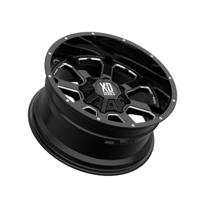 XD SERIES WHEELS - 20 x 10 XD  BUCK 25 GLOSS BLACK MILLED - 6X135/5.5 - 4.56" BS - Image 3