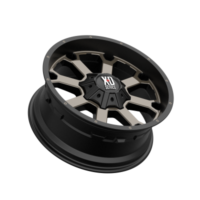 XD SERIES WHEELS - 20 x 9 XD  BUCK 25 MATTE BLACK W/ DARK TINT - 6X135/5.5 - 5" BS - Image 3