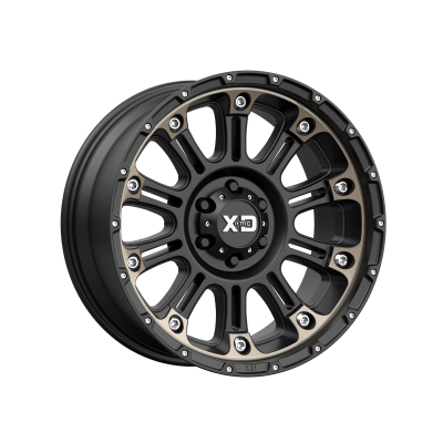 XD SERIES WHEELS - 20 x 9 XD  HOSS II SATIN BLACK MACH W/ DARK TINT - 6X5.5 - 4.53" BS - Image 2