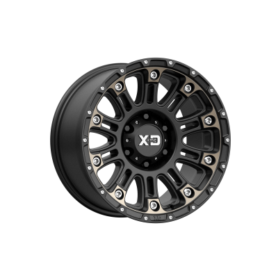 XD SERIES WHEELS - 17 x 9 XD  HOSS II SATIN BLACK MACH W/ DARK TINT - 6X5.5 - 4.53" BS - Image 2