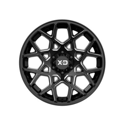 XD SERIES WHEELS - 20 x 10 XD  CHOPSTIX GLOSS BLACK MILLED - 6X135 - 4.56" BS - Image 4