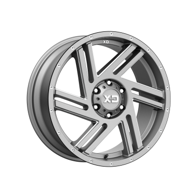 XD SERIES WHEELS - 20 x 9 XD  SWIPE SATIN GRAY MILLED - 6X5.5 - 6.57" BS - Image 2