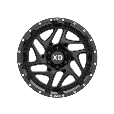 XD SERIES WHEELS - 20 x 12 XD  FURY GLOSS BLACK MILLED - 6X5.5 - 4.77" BS - Image 4