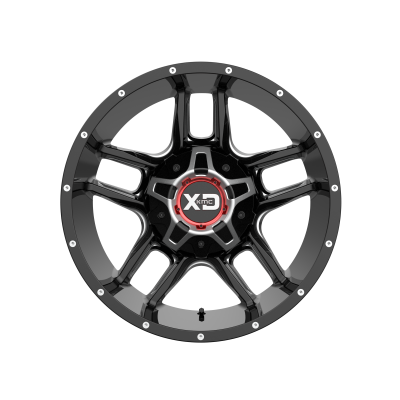 XD SERIES WHEELS - 20 x 12 XD  CLAMP GLOSS BLACK MILLED - 6X135/5.5 - 4.77" BS - Image 4