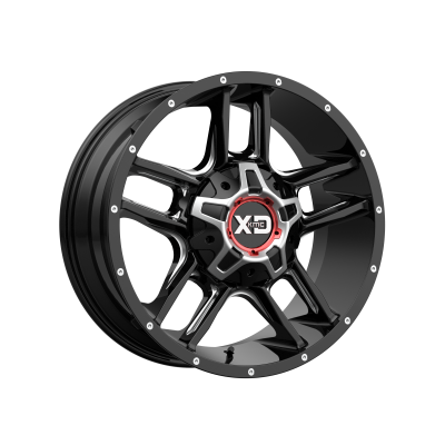 XD SERIES WHEELS - 20 x 9 XD  CLAMP GLOSS BLACK MILLED - 6X135/5.5 - 5.71" BS - Image 2