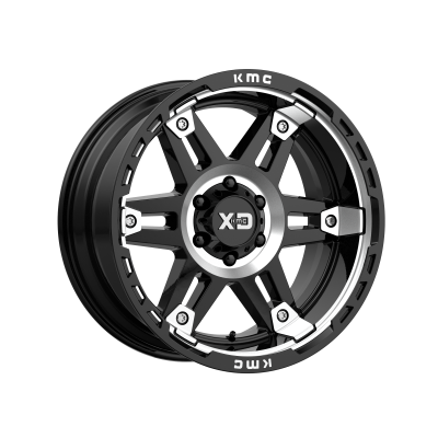 XD SERIES WHEELS - 20 x 10 XD  SPY II GLOSS BLACK MACHINED - 6X135 - 4.79" BS - Image 2