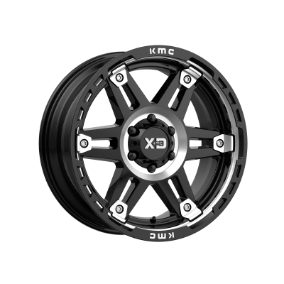 XD SERIES WHEELS - 20 x 9 XD  SPY II GLOSS BLACK MACHINED - 6X135 - 5" BS - Image 2