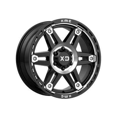 XD SERIES WHEELS - 20 x 9 XD  SPY II GLOSS BLACK MACHINED - 6X135 - 5.71" BS - Image 2