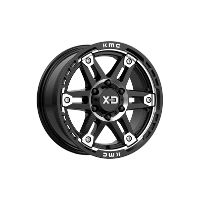 XD SERIES WHEELS - 17 x 8 XD  SPY II GLOSS BLACK MACHINED - 6X135 - 5.21" BS - Image 2