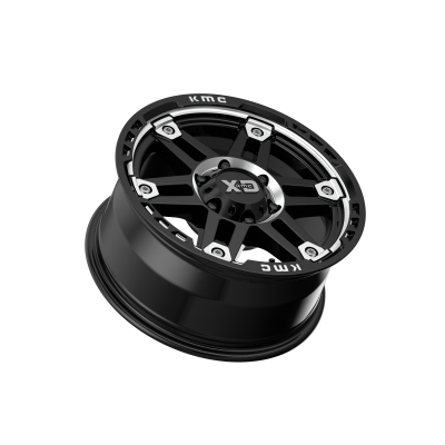 XD SERIES WHEELS - 17 x 8 XD  SPY II GLOSS BLACK MACHINED - 6X135 - 5.21" BS - Image 3