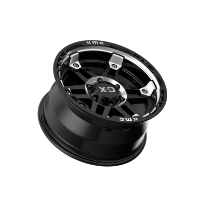 XD SERIES WHEELS - 17 x 9 XD  SPY II GLOSS BLACK MACHINED - 6X5.5 - 4.53" BS - Image 3