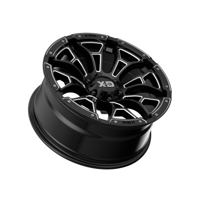 XD SERIES WHEELS - 20 x 9 XD  BONEYARD GLOSS BLACK MILLED - 6X5.5 - 5" BS - Image 3