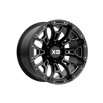 XD SERIES WHEELS - 18 x 10 XD  BONEYARD GLOSS BLACK MILLED - 6X5.5 - 4.79" BS - Image 2