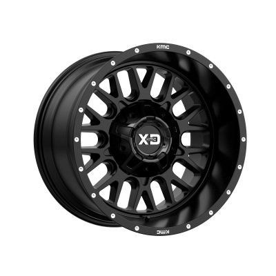 XD SERIES WHEELS - 20 x 12 XD  SNARE SATIN BLACK - 8X6.5 - 4.77" BS - Image 2