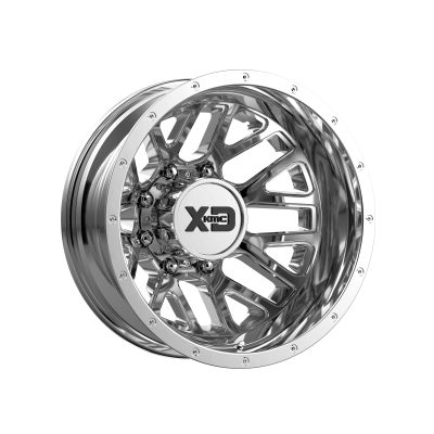 XD SERIES WHEELS - 20 x 8.25 XD  GRENADE DUALLY CHROME - REAR - 8X6.5 - -3.17" BS - Image 2