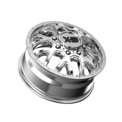 XD SERIES WHEELS - 20 x 8.25 XD  GRENADE DUALLY CHROME - FRONT - 8X200 - 9.63" BS - Image 3