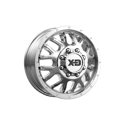 XD SERIES WHEELS - 17 x 6.5 XD  GRENADE DUALLY CHROME - FRONT - 8X6.5 - 8.12" BS - Image 2