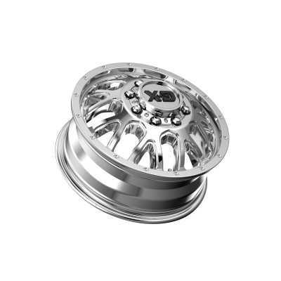 XD SERIES WHEELS - 17 x 6.5 XD  GRENADE DUALLY CHROME - FRONT - 8X6.5 - 8.12" BS - Image 3