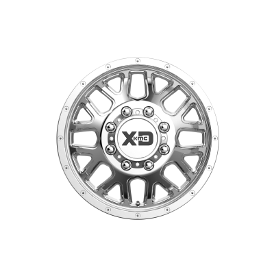 XD SERIES WHEELS - 17 x 6.5 XD  GRENADE DUALLY CHROME - FRONT - 8X6.5 - 8.12" BS - Image 4