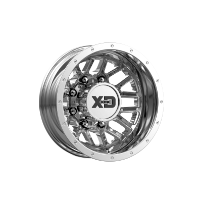 XD SERIES WHEELS - 17 x 6.5 XD  GRENADE DUALLY CHROME - REAR - 8X6.5 - -2.35" BS - Image 2