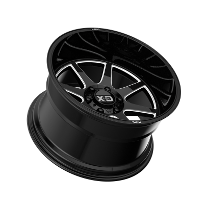 XD SERIES WHEELS - 20 x 12 XD  PIKE GLOSS BLACK MILLED - 6X5.5 - 4.77" BS - Image 3