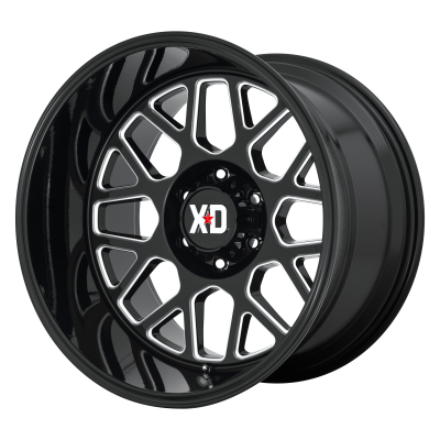 XD SERIES WHEELS - 20 x 10 XD  GRENADE 2 GLOSS BLACK MILLED - 6X135 - 4.79" BS - Image 3