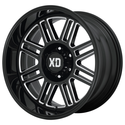 XD SERIES WHEELS - 20 x 10 XD  CAGE GLOSS BLACK MILLED - 6X5.5 - 4.79" BS - Image 2