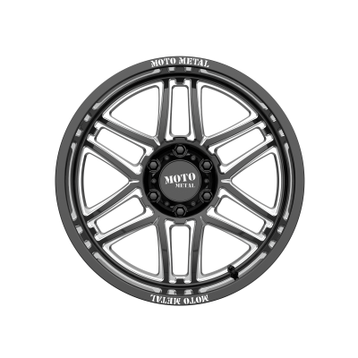 MOTO METAL - 20 x 10 MM FOLSOM GLOSS BLACK MILLED - 6X135 - Image 4