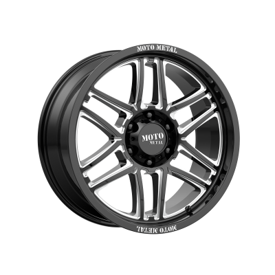 MOTO METAL - 20 x 9 MM FOLSOM GLOSS BLACK MILLED - 6X135 - Image 2