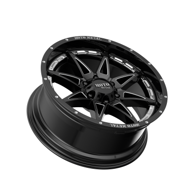 MOTO METAL - 20 x 9 MM HYDRA GLOSS BLACK MILLED - 6X135 - Image 3