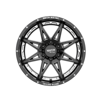 MOTO METAL - 20 x 9 MM HYDRA GLOSS BLACK MILLED - 6X135 - Image 4