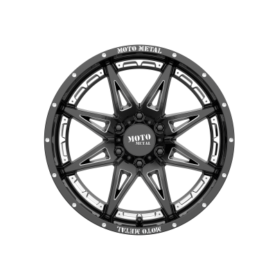 MOTO METAL - 20 x 9 MM HYDRA GLOSS BLACK MILLED - 6X4.5 - Image 4