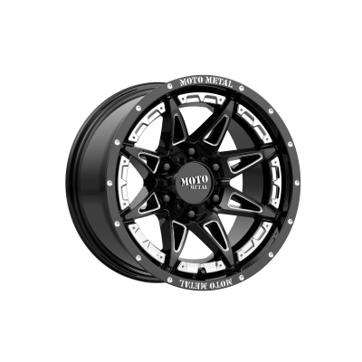 MOTO METAL - 17 x 9 MM HYDRA GLOSS BLACK MILLED - 6X5.5 - Image 2